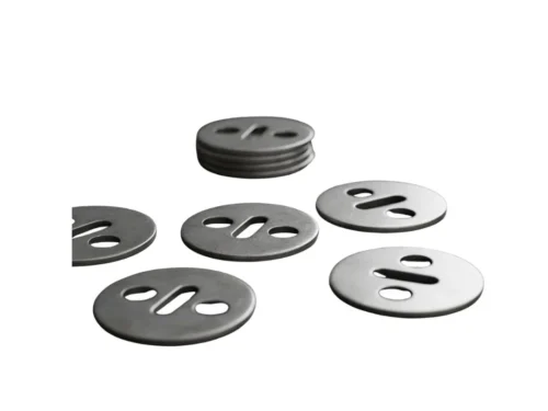 ARANDELA DE ACERO INOXIDABLE DE TRES ORIFICIO