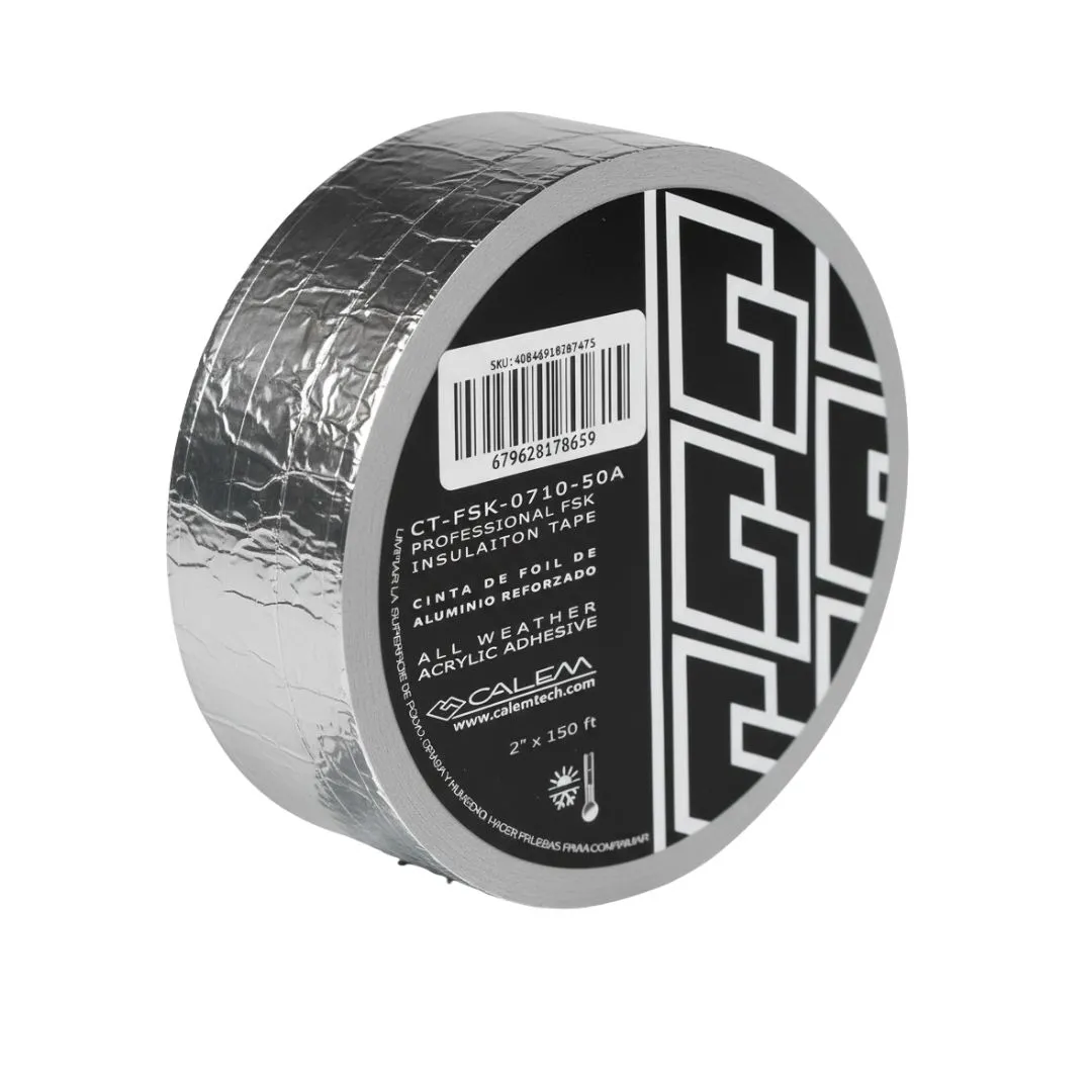 Cinta de Aluminio Reforzada. Adhesiva Aislante Ducto 45 m