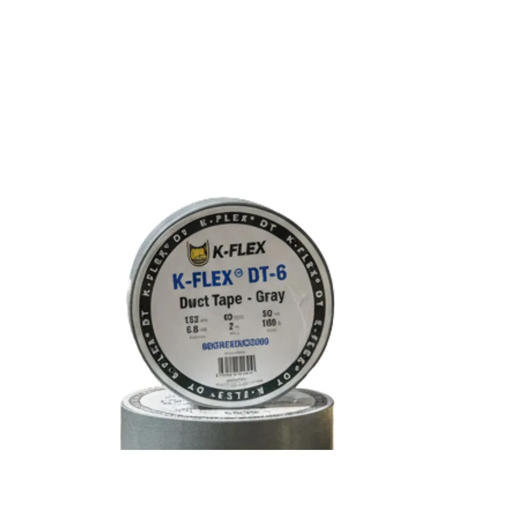 Cinta para ductos Marca K-FLEX DT-6 de 56 mts x 48mm Duc Tape Gris